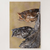 Oosterse schroevendraaide Ow Roosting in Tree Legpuzzel (Verticaal)