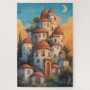 Oosterse sprookjeshuizen legpuzzel