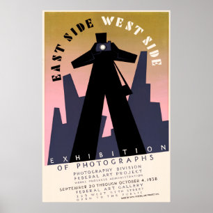 Oosterse tentoonstelling van foto's aan de westkan poster
