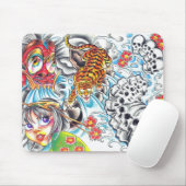 oosterse tijger muismat (Met muis)