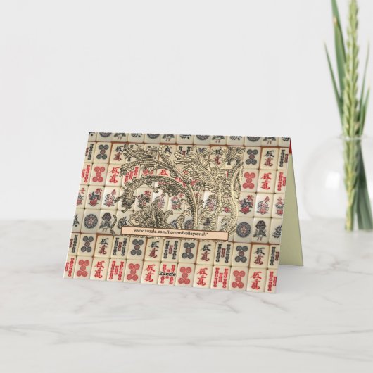 Oosterse vakantiekaart feestdagen kaart (Achterkant)