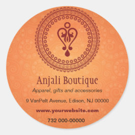 Oosterse Verfraaide Promotionele Sticker