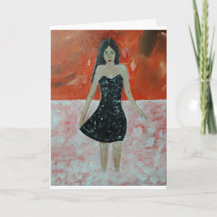 Oosterse Zonsondergang Schilderij door Alfred Fox Kaart