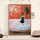 Oosterse zonsondergang schilderij van Alfred Fox Canvas Afdruk