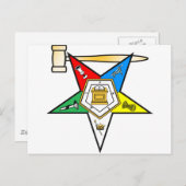 Oostersterstersterse ex-strijkobjecten briefkaart (Voorkant / Achterkant)