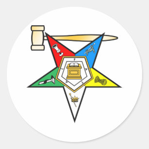 Oostersterstersterse ex-strijkobjecten ronde sticker