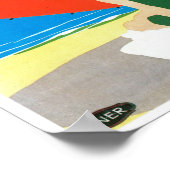 Oostkust bij LNER ~ Beach Umbrella Poster (Hoek)