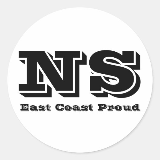 Oostkust Trots Nova Scotia Sticker (Voorkant)