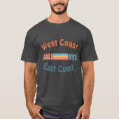 oostkust/westkust T-shirt (Voorkant)