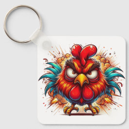 "Oots Rooster" Double Sided Aluminum Keychain