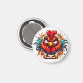 "Oots the Radiant Rooster" Magnet Magneet (Voorkant / Achterkant)