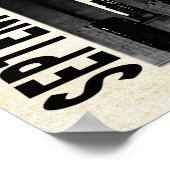 Op 11 september herinneren we ons de herdenking poster (Hoek)