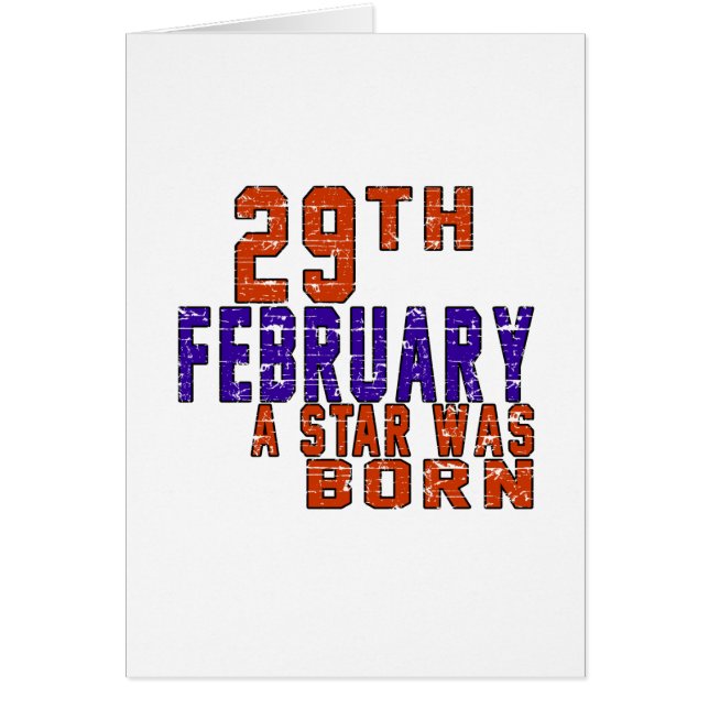 Op 29 februari werd een ster geboren (Voorkant)