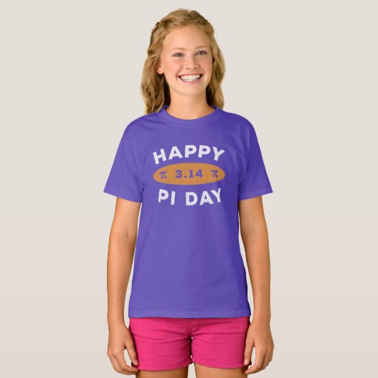 op 3.14 Happy Pi Dag T-shirt (Voorkant volledig)