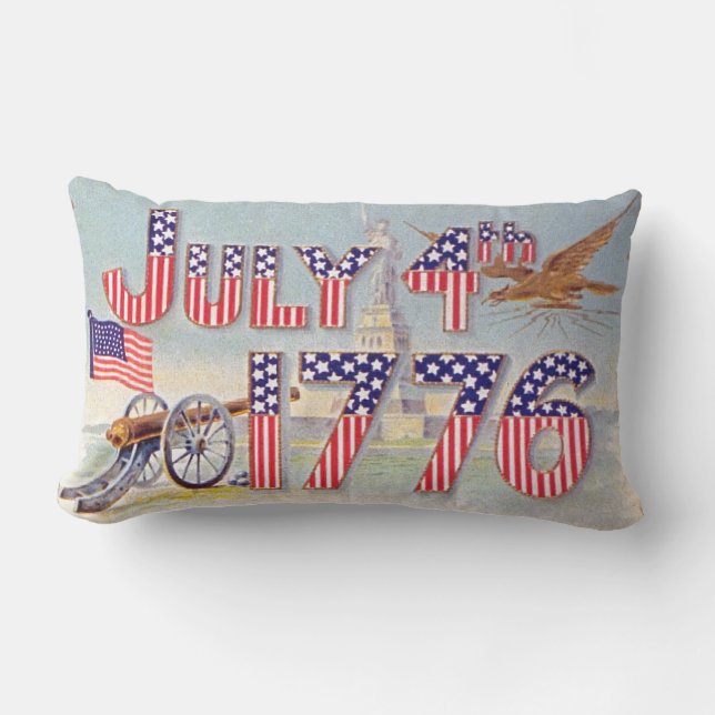  op 4 juli 1776 kussen (Voorkant)