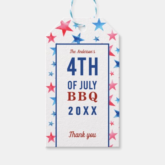 Op 4 juli 2010 werd de patriottische Waterverf Sta Cadeaulabel (Voorkant)