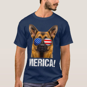 op 4 juli : amerikaanse vlag merica t-shirt