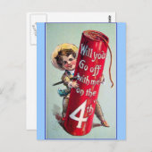  op 4 juli briefkaart (Voorkant / Achterkant)