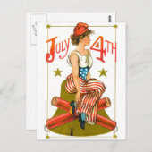 op 4 juli briefkaart (Voorkant / Achterkant)