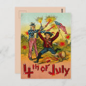  op 4 juli briefkaart (Voorkant / Achterkant)