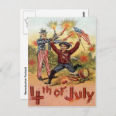  op 4 juli briefkaart (Voorkant / Achterkant)