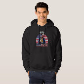 op 4 juli dineren als Lincoln Abraham Abe Ameri Hoodie (Voorkant volledig)