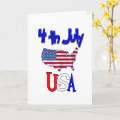 op 4 juli kaart (Gele Bloem)