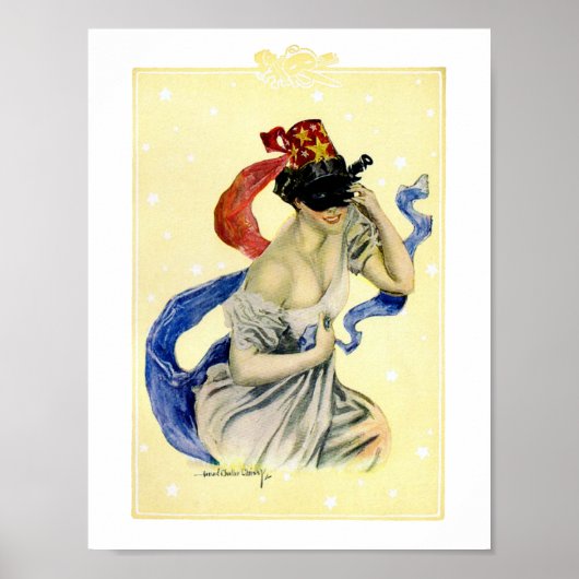 op 4 juli Patriotic Masquerade Party Poster (Voorkant)