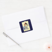  op 4 juli Patriotic Masquerade Party Vierkante Sticker (Envelop)