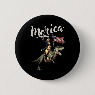Op 4 juli rijdt de Amerikaan George Washington op Ronde Button 5,7 Cm