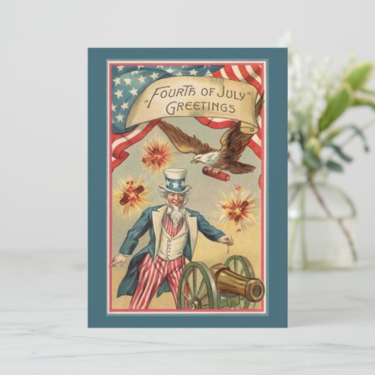  op 4 juli vuurwerk met oom Sam Kaart (Staand voorkant)