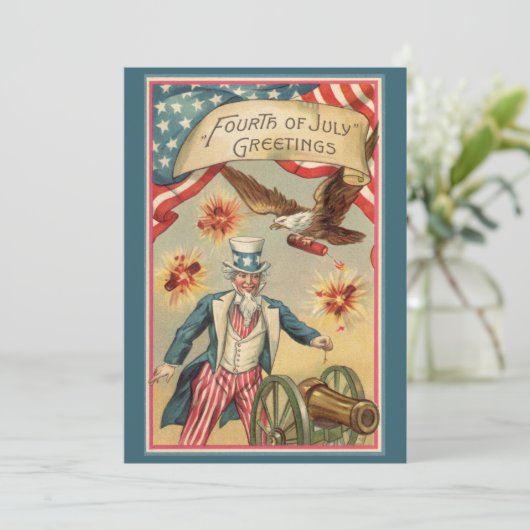  op 4 juli vuurwerk met oom Sam Kaart (Staand voorkant)