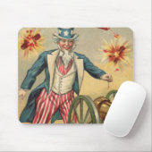  op 4 juli vuurwerk met oom Sam Muismat (Met muis)