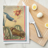 op 4 juli vuurwerk met oom Sam Theedoek (Quarter Fold)