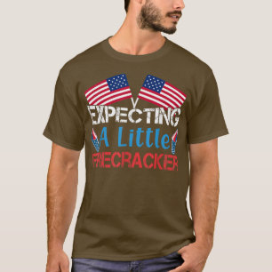 Op 4 juli wordt een kleine Firecracker Pregnanc ve T-shirt