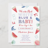 Op 4 juli zien we Kaarten uitnodigen, Red White Bl (Voorkant)