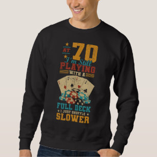 Op 70 Spelen met Full Deck 70e Verjaardag Poker Trui