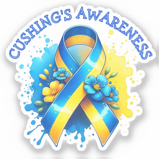 Op 8 april is het Cushing’s Awareness Day Sticker (Voorkant)