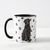 Op 8e dag Creëer God BLACK LABRADOR RETRIEVERS Mok (Links)