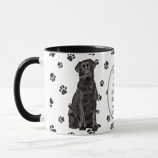 Op 8e dag Creëer God BLACK LABRADOR RETRIEVERS Mok (Links)