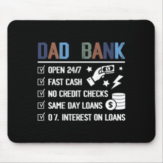 Op Achter Dad Bank Open 24 7 Snel Geld Kredietcont Muismat