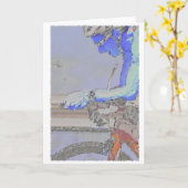 Op aero-Bars het Schilderen Kaart (Gele Bloem)