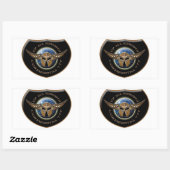 Op alle overnachten Crest Sticker (Vel)