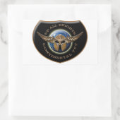 Op alle overnachten Crest Sticker (Tas)