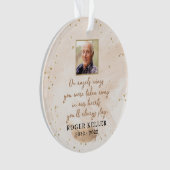 Op Angel's Wings Foto Acryl Ornament (voorkant)