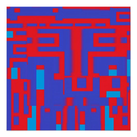 Op Architectuur II - Ken Gage Abstract Perfect Poster (Voorkant)