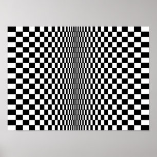 Op art algorithm poster