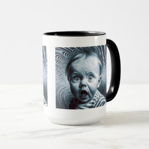 Op Art Baby Combo Mok, 15 oz Mok
