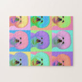 Op Art - Bichon Frise - Cody Legpuzzel (Horizontaal)