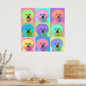 Op Art - Bichon Frise - Cody Poster (Keuken)